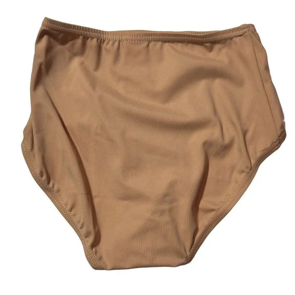 BALERA Dancewear Pull-On High-Wast‎ Briefs Girls Size MC Nude Ballet Lyrical NEW